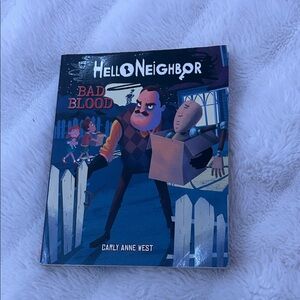 Scholastic Hello Neighbor Book with Blue and Purple Cover
